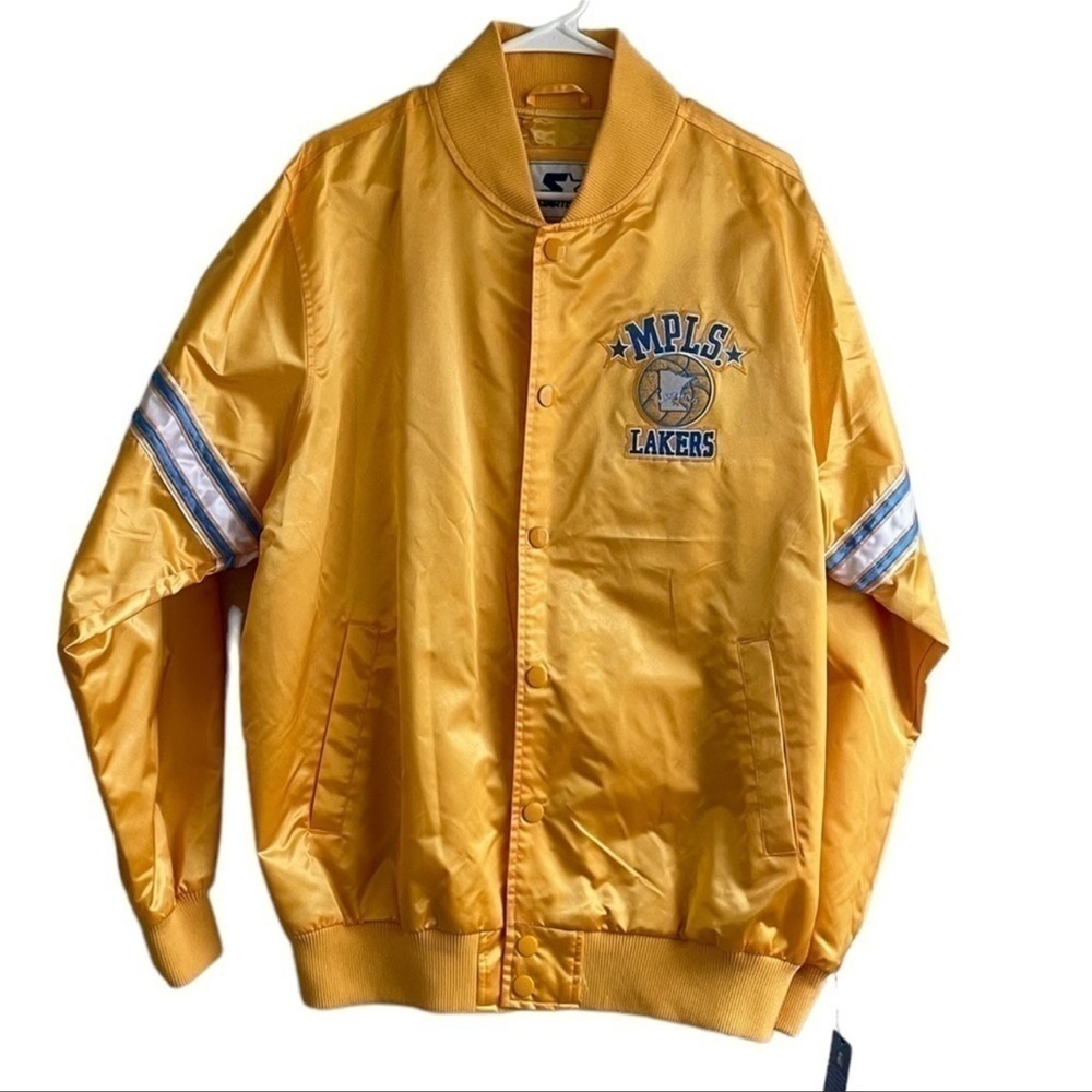 𝅺Starter Vintage MPLS Lakers Satin Jacket ~ NWT ~ Size: Large​